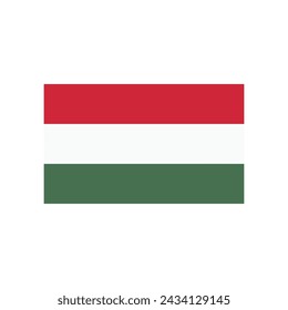 hungary flag icon vector template illustration logo design