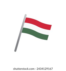hungary flag icon vector template illustration logo design
