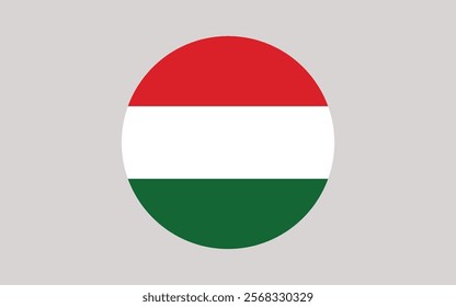 Hungary flag national emblem graphic element Illustration template design.