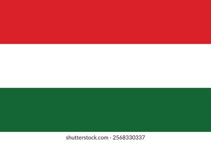 Hungary flag national emblem graphic element Illustration template design.