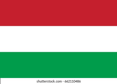 Hungary flag. National flag of Hungary, vector illustration