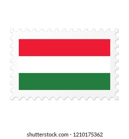 Hungary flag on white background vector image