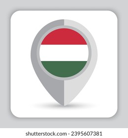 Ungarisches Flaggenbild-Symbol