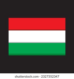 Hungary flag vector design, cool Hungary flag, Hungary flag template