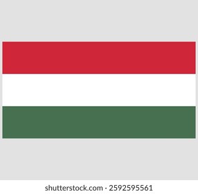 Hungary Flag Vector Design ,Hungary Country Flag