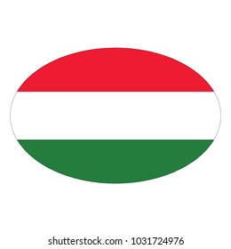 Hungary flag Vector Icon - Illustration, Vector illustration of flag of Hungary, Hungary flag on a gray background. Vector illustration.