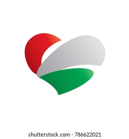 Hungary flag, vector illustration