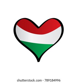 Hungary flag, vector illustration