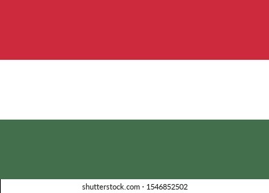 Hungary Flag Vector Illustration Eps 10