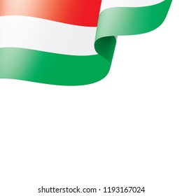 Hungary flag, vector illustration on a white background