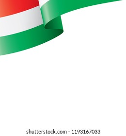 Hungary flag, vector illustration on a white background