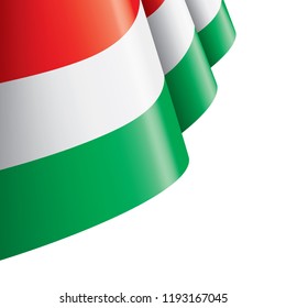 Hungary flag, vector illustration on a white background