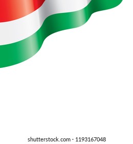 Hungary flag, vector illustration on a white background