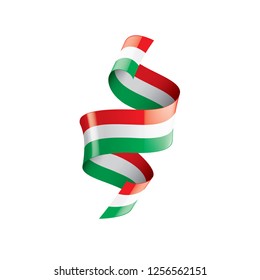 Hungary flag, vector illustration on a white background