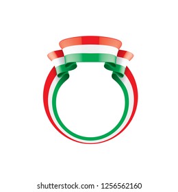 Hungary flag, vector illustration on a white background