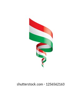 Hungary flag, vector illustration on a white background