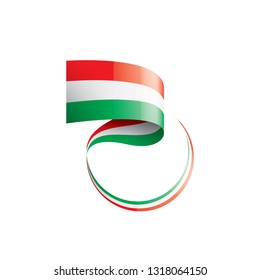 Hungary flag, vector illustration on a white background