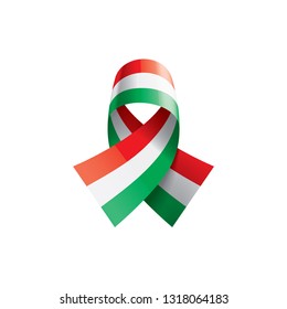 Hungary flag, vector illustration on a white background
