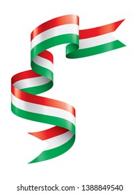 Hungary flag, vector illustration on a white background