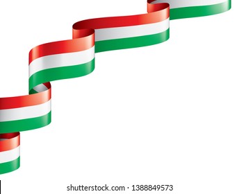 Hungary flag, vector illustration on a white background