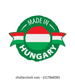 Hungary flag, vector illustration on a white background