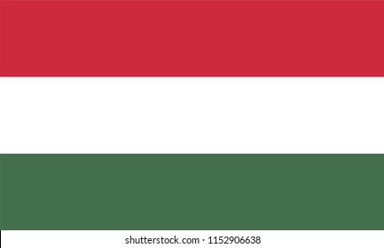 Hungary Flag, Vector image and icon