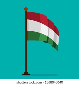 Hungary flag vector symbol illustration