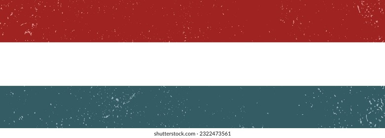 Hungary flag vintage Banner, vector design