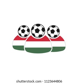 Hungary - football team, fans. The icon.