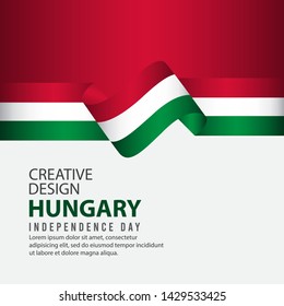 Hungary Independence Day Celebration Creative Design Illustration Vector Template