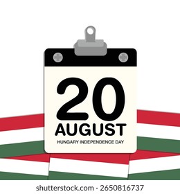 Dia da Independência da Hungria Calendário de Parede Pequena