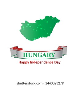 Hungary independence day vector template. Design illustration for banner, advertising, greeting cards or print. Design happiness celebration