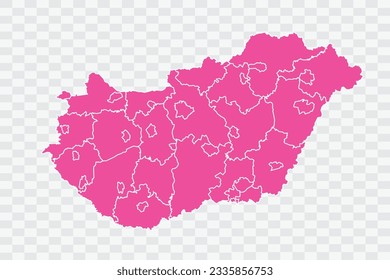 Hungría Mapa Fuscia Color del fondo archivos de calidad png