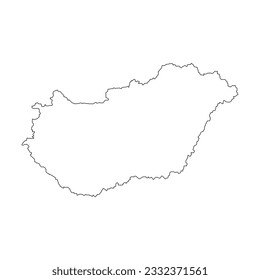 hungary map icon vector illustration design