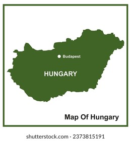Hungary map icon vector illustration symbol design