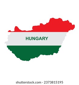 Hungary map icon vector illustration symbol design