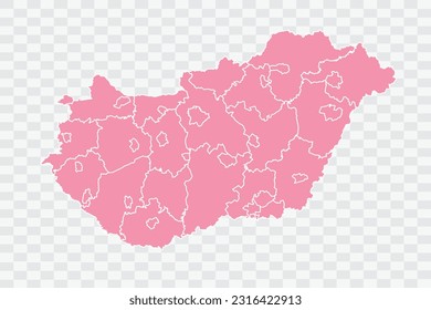 Hungary Map Map Rose Color Background quality files png