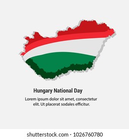 Hungary National Day with nice and creative design 