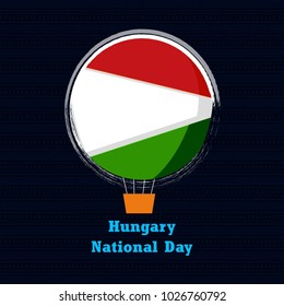 Hungary National Day with nice and creative design 