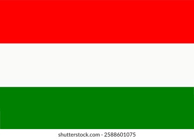 Hungary national flag vector icon 