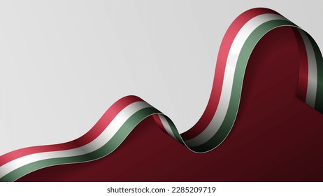 Fondo de la bandera de Hungría. Elemento de impacto para el uso que desea hacer de él.