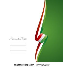 Hungary right side brochure cover vector