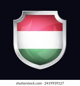 Icono de bandera de Escudo plata de Hungría