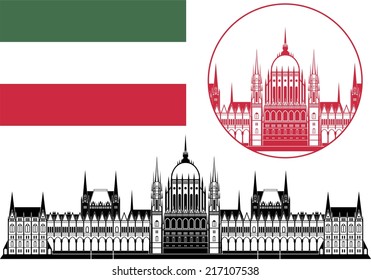Hungary. Vector illustration