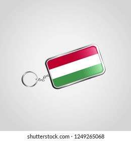 Hungary Vector KeyChain Design