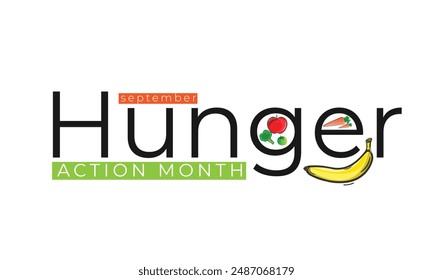 Hunger Action month. background, banner, card, poster, template. Vector illustration.