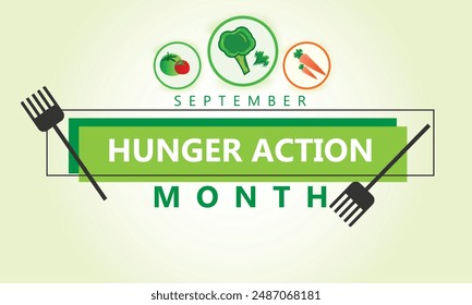 Hunger Action month. background, banner, card, poster, template. Vector illustration.