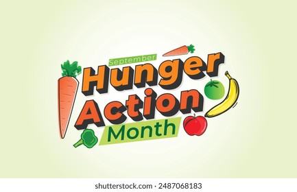 Hunger Action month. background, banner, card, poster, template. Vector illustration.