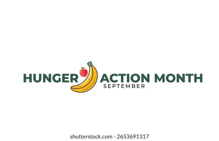 Hunger action month. background, banner, card, poster, template. Vector illustration.
