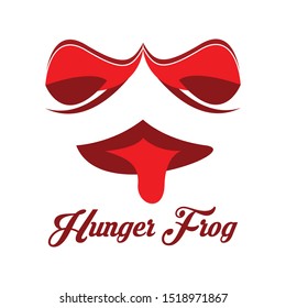 Hunger Frog Creative Design Animals